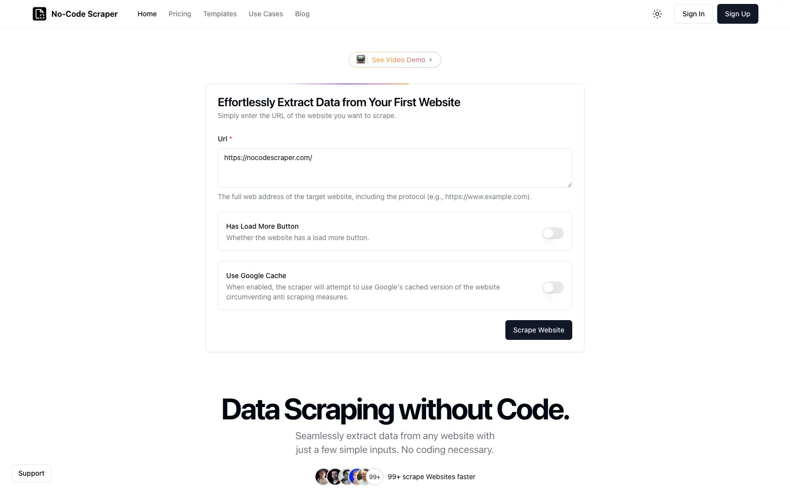 No-Code Scraper