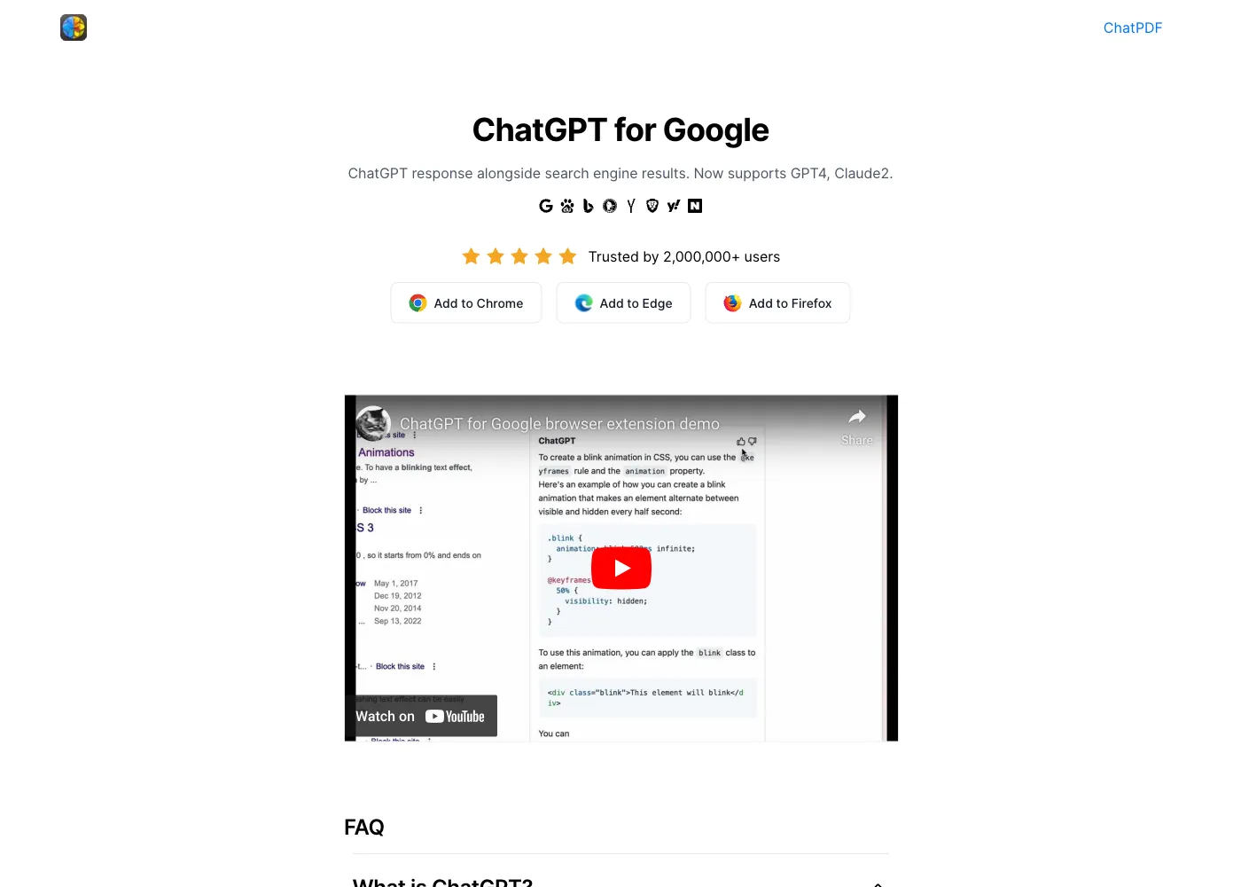 ChatGPT for Google