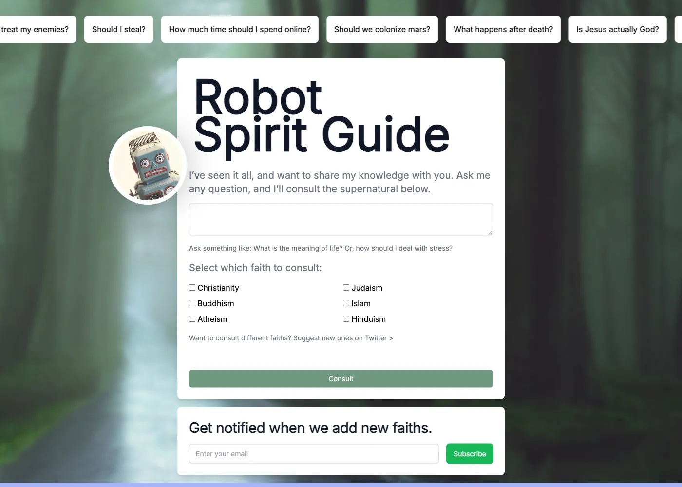 Robot Spirit Guide