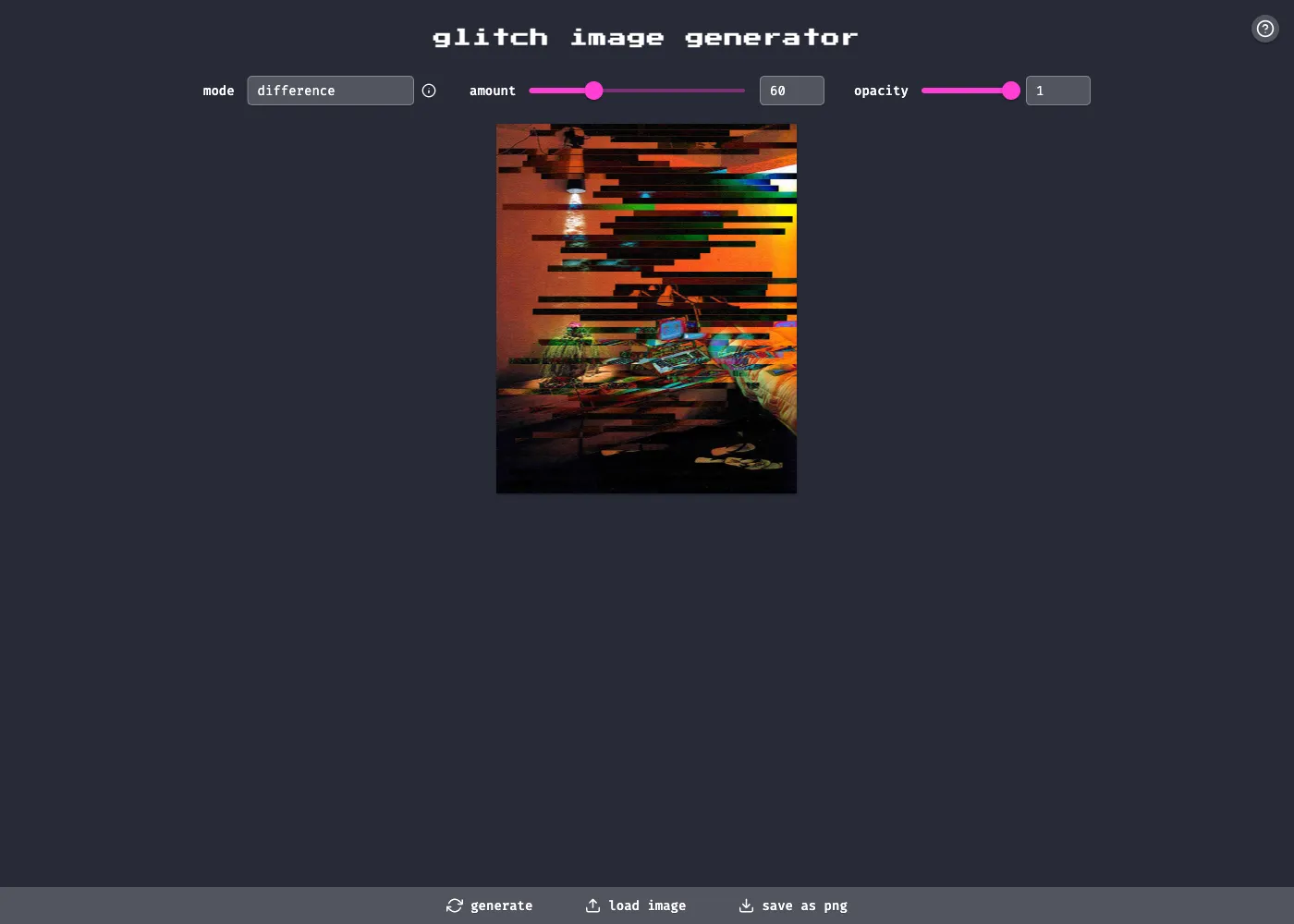 Glitch Image Generator