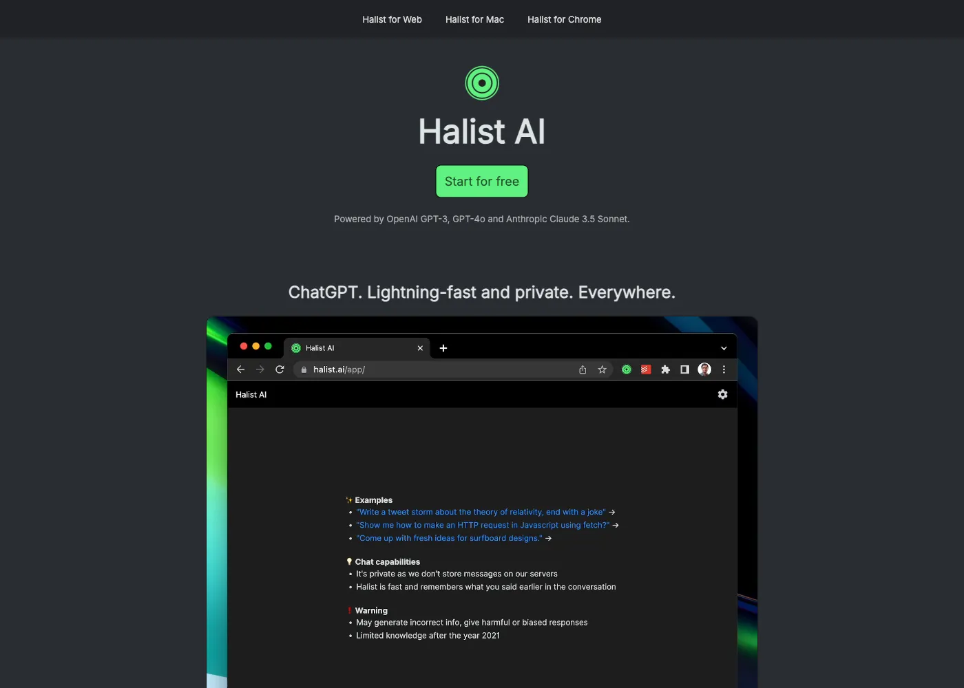 Halist Browser AI