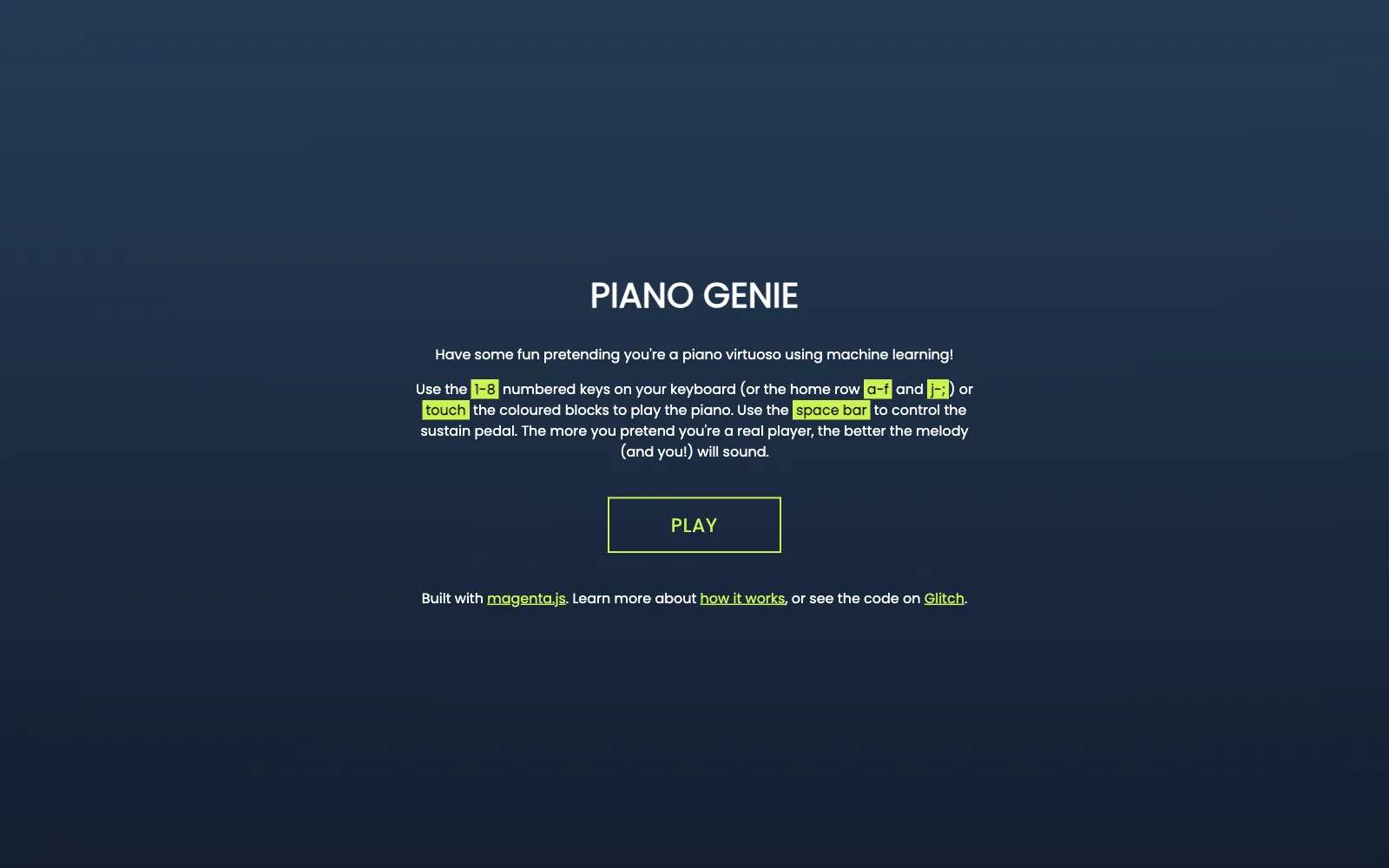 Piano Genie