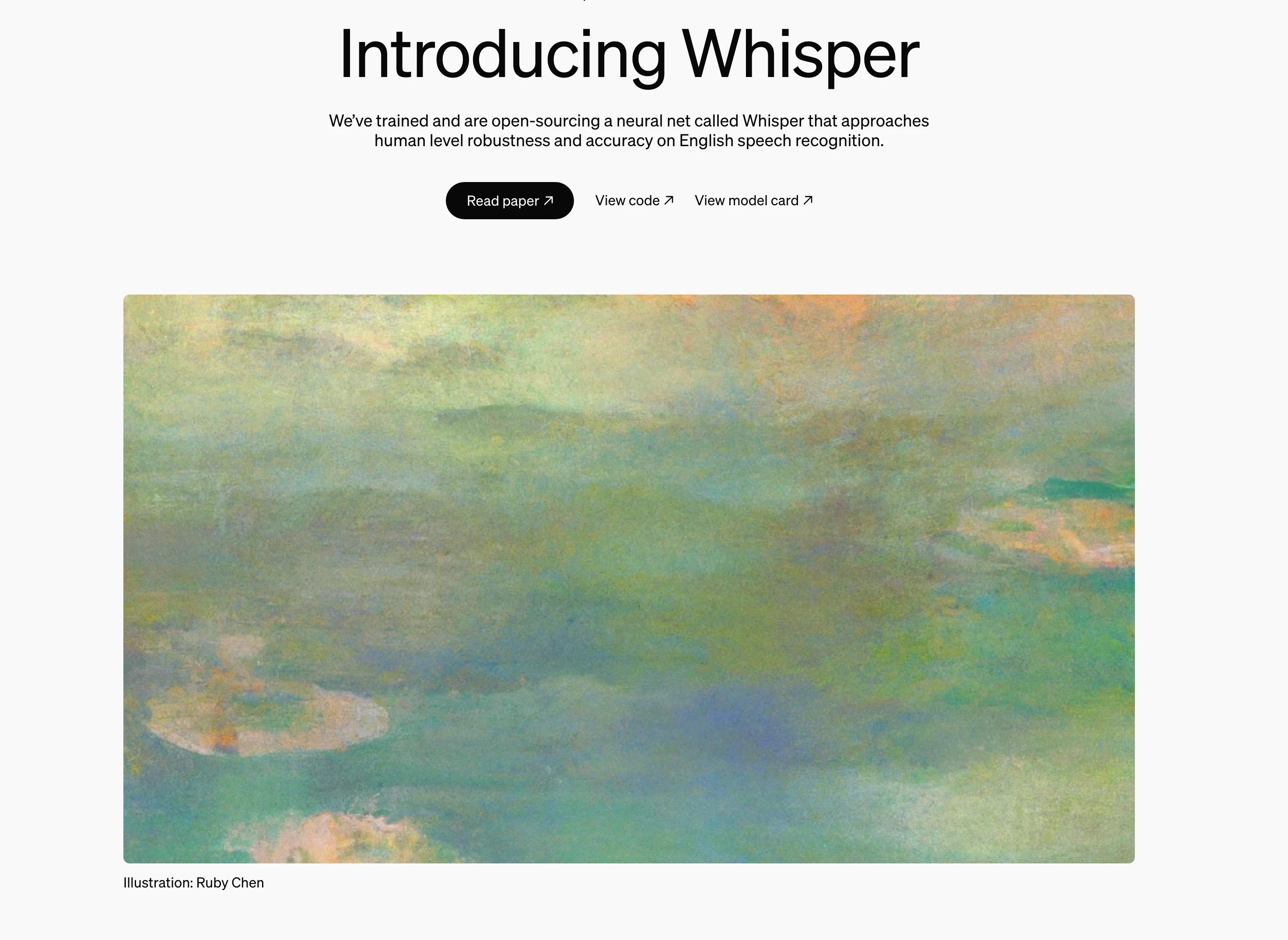 Whisper by OpenAI