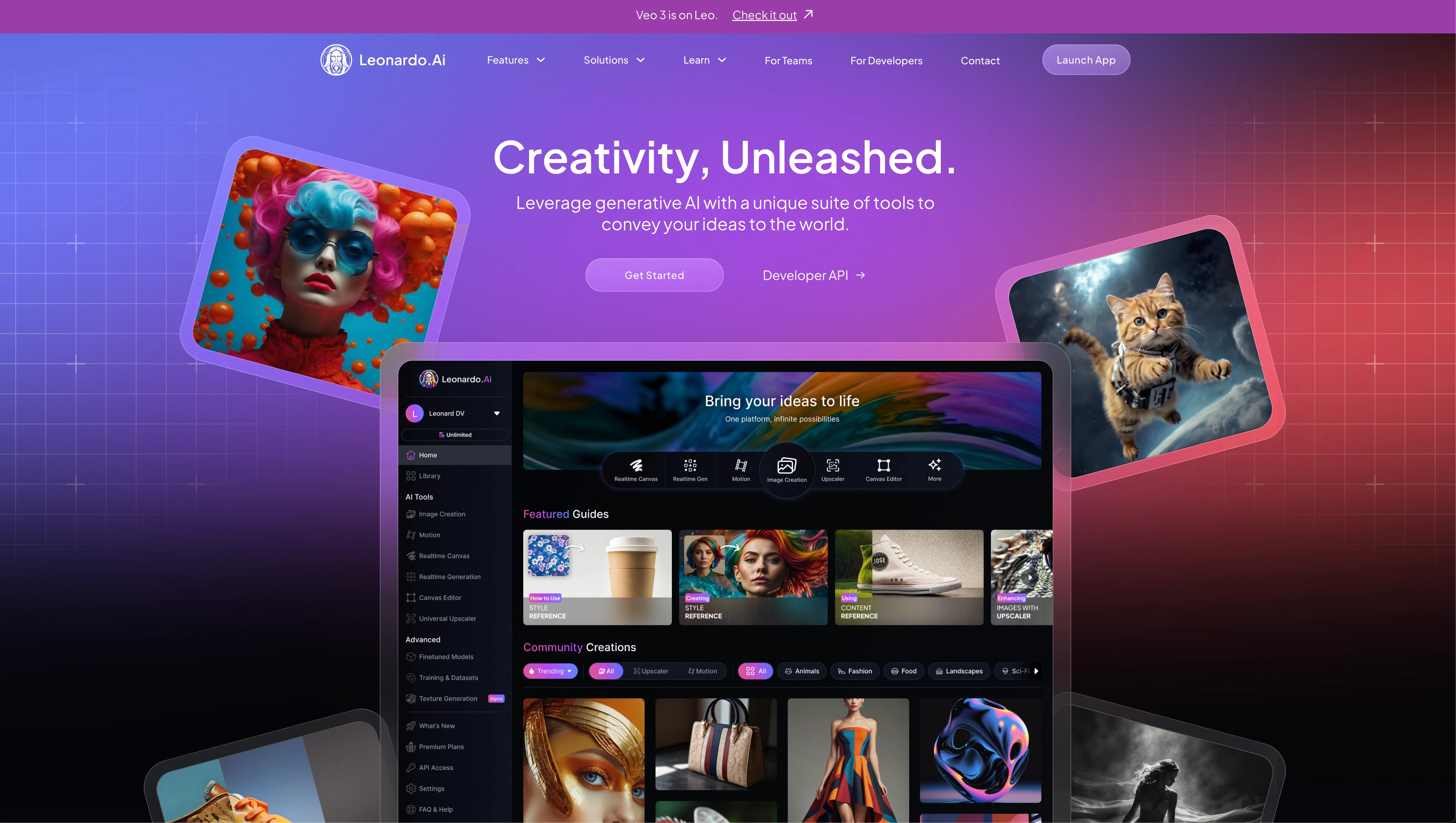 Leonardo AI - AI Tool Screenshot