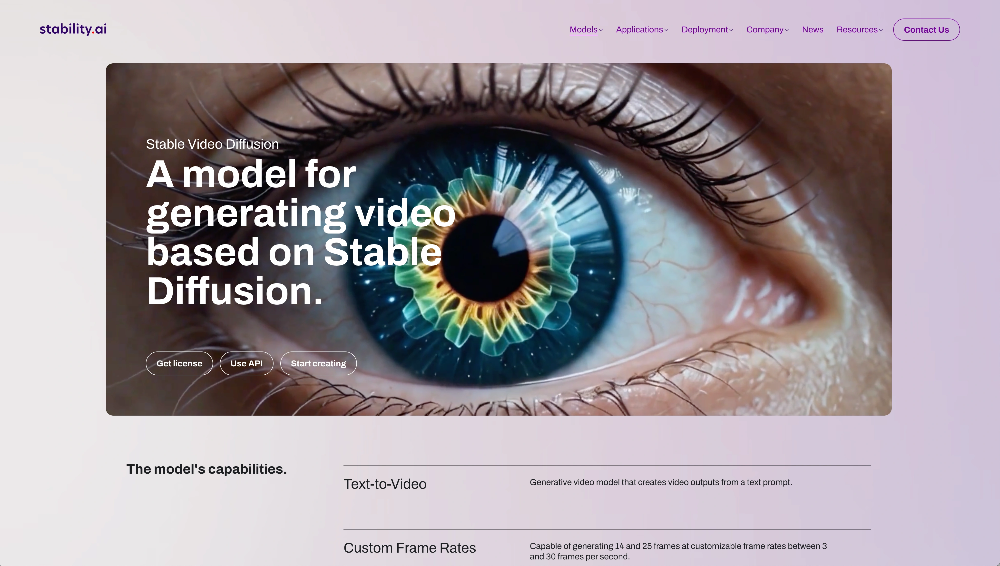 Stable Video Diffusion - AI Tool Screenshot