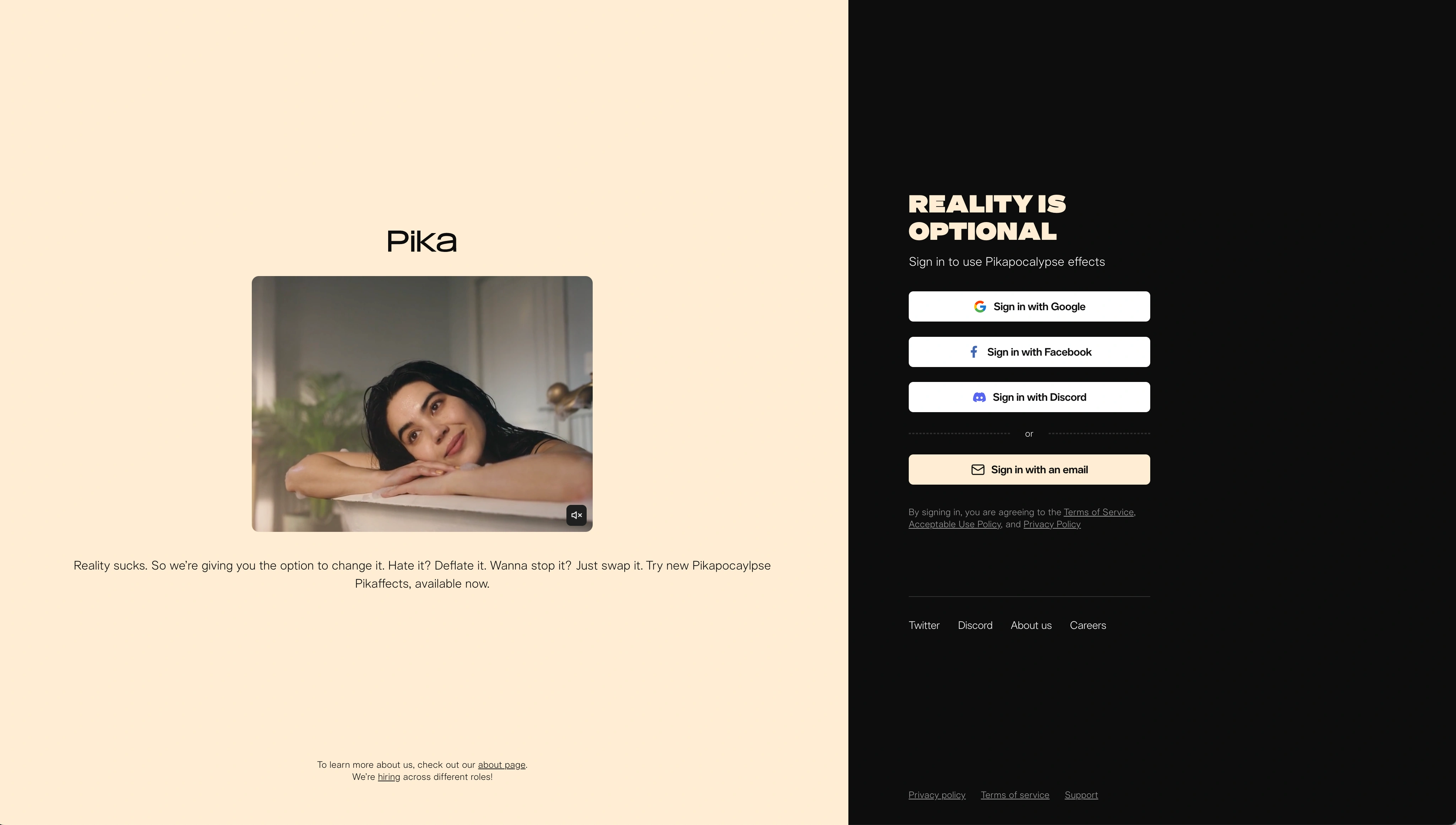 Pika Labs - AI Tool Screenshot