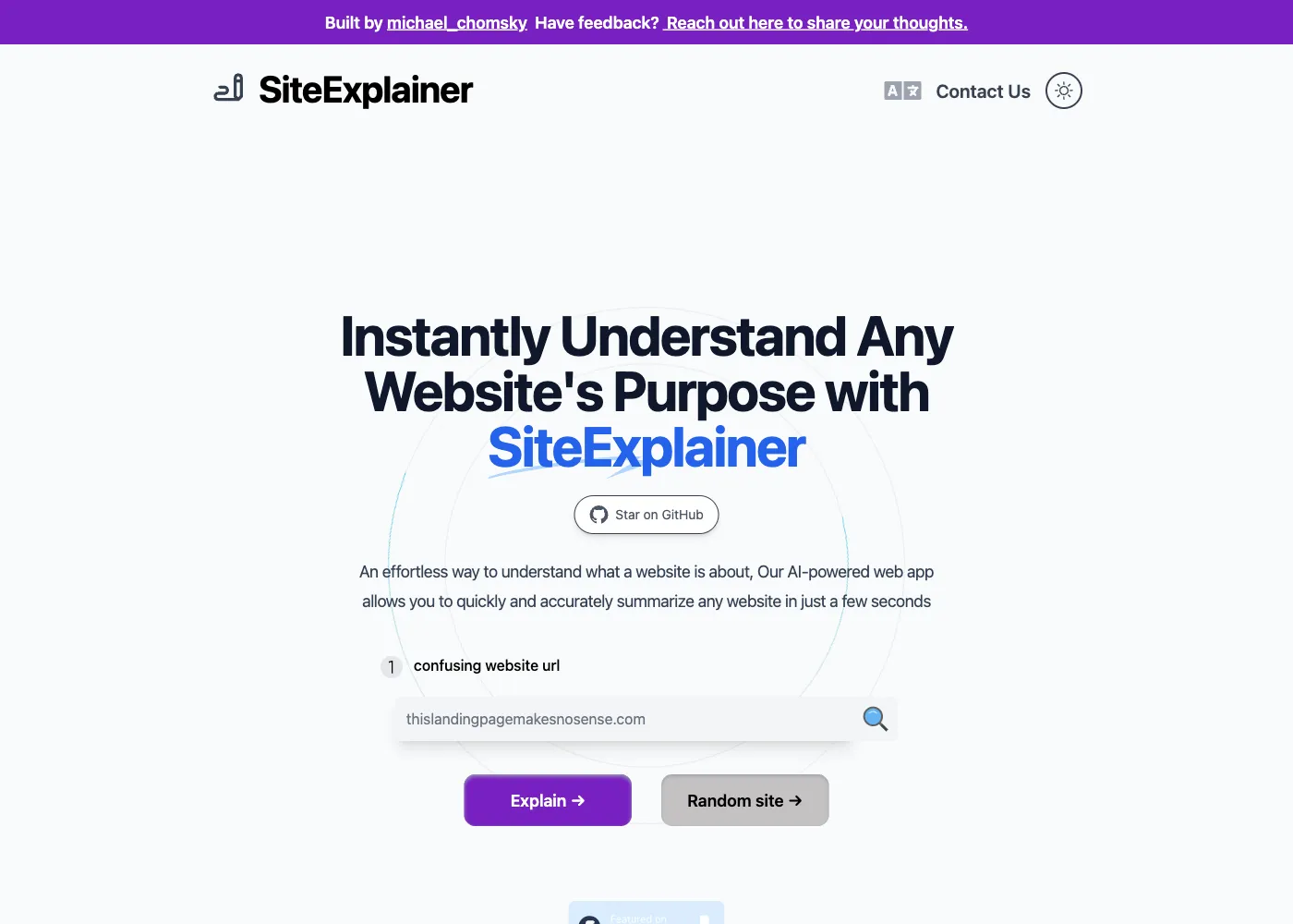 SiteExplainer