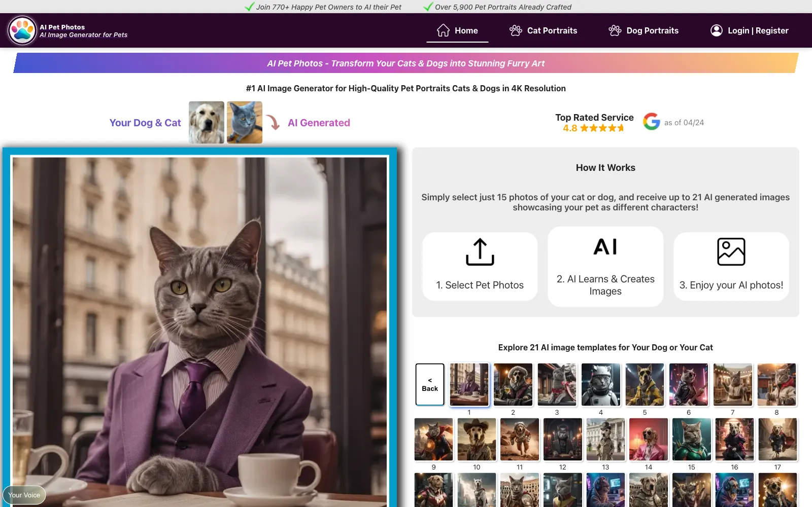 AI Pet Photos