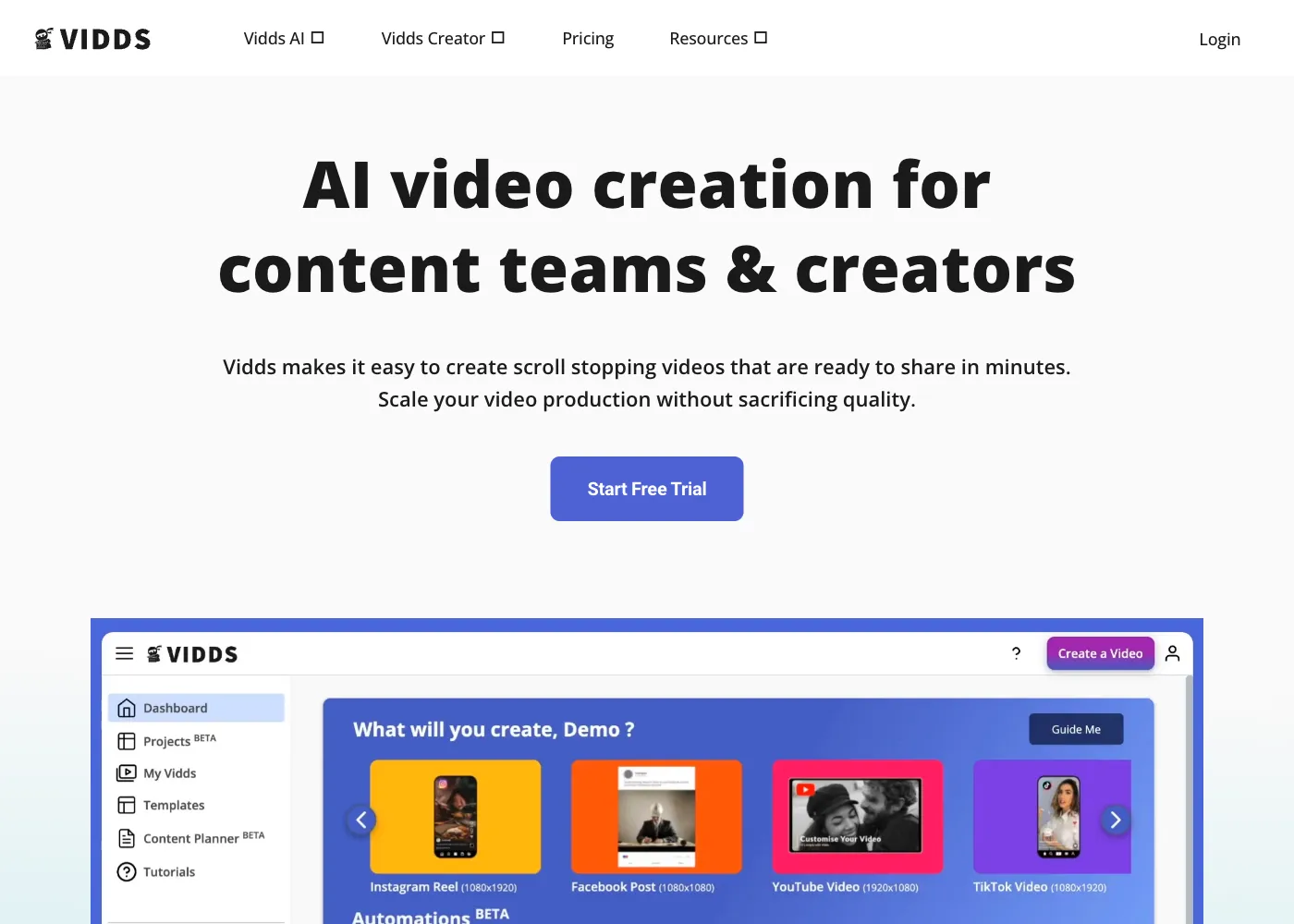 Video Generator by Vidds