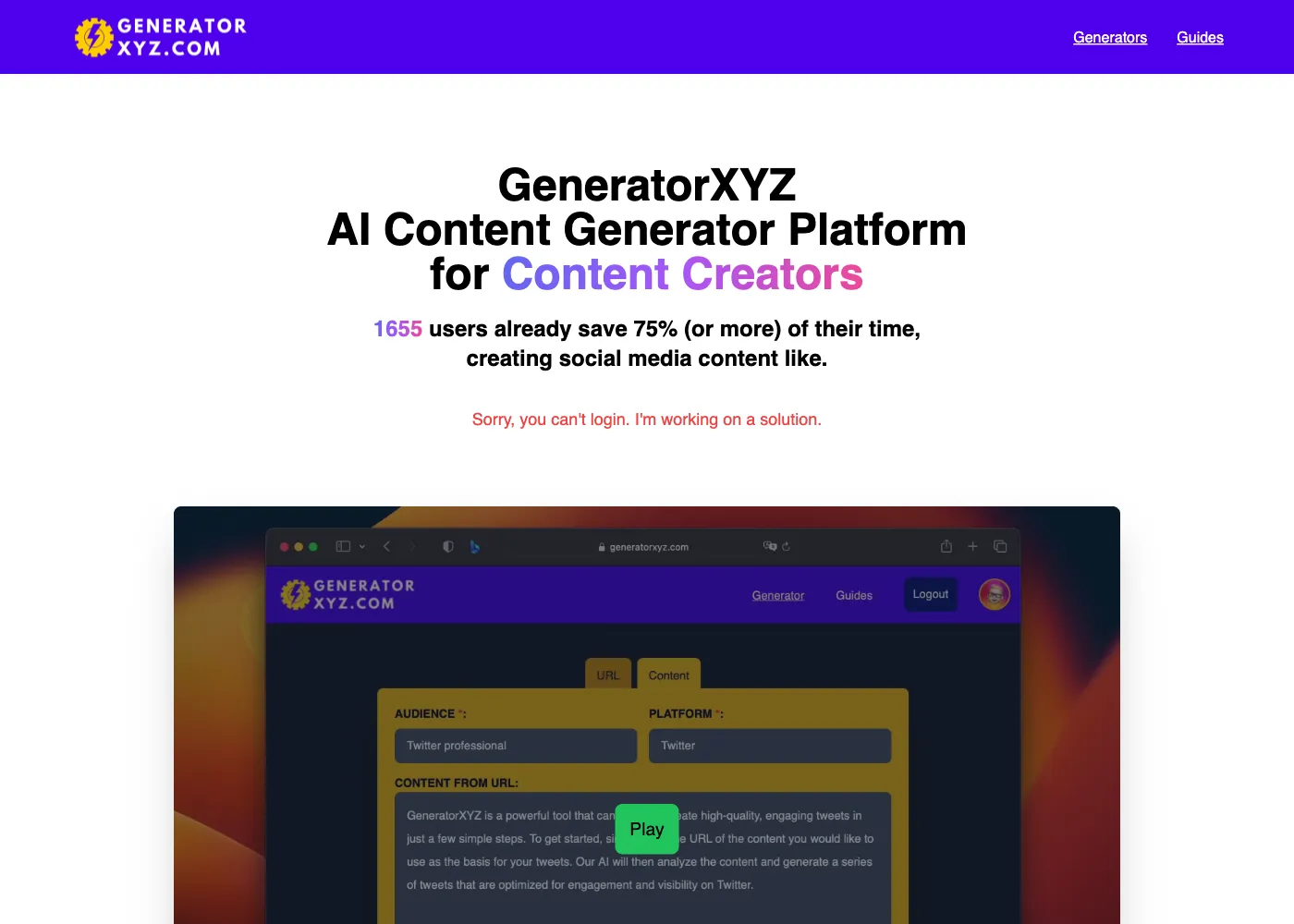 Generator XYZ